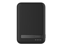 Belkin BoostCharge Pro - Trådløs power bank - magnetisk med Qi2 - 10000 mAh - 15 Watt - Fast Charge, PD - 2 output-stikforbindelser (magnetisk, USB-C) - på kabel: USB-C - sort - for Apple iPhone 12, 13, 14, 15 BPD008BTBK