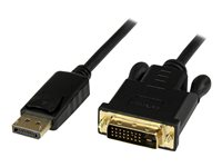 StarTech.com 6 ft DisplayPort to DVI Active Adapter Converter Cable - 6ft (1.8m) Active DP to DVI M/M Cable for PC - 1920x1200 - Black (DP2DVIMM6BS) - Display kabel - DisplayPort (han) til DVI-D (han) - 1.8 m - aktiv - sort - for P/N: TB3CDK2DP, TB3CDK2DPUE, TB3CDOCKDP, TB3DK2DHV, TB3DK2DHVUE, TB3DKDPMAW, TB3DKDPMAWUE DP2DVIMM6BS