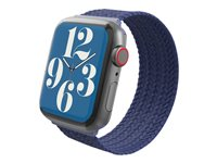 Gear4 - Rem for smart watch - M størrelse - marineblå - for Apple Watch Hermès Series 9, SE 3, Series 10, Series 11, Series 9, Ultra 2, Ultra 3 705009506
