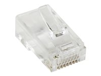 StarTech.com Cat5e RJ45 Stranded Modular Plug Connector - 50 Pkg - Bulk Cat 5e Plugs - 50x RJ45 Ends (CRJ4550PK) - Netværk-konnektor - RJ-45 (han) - CAT 5e (pakke med 50) CRJ4550PK