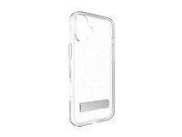 Zagg Crystal Palace Snap - Bagsidecover til mobiltelefon - med kickstand - MagSafe-kompatibilitet - klar - for Apple iPhone 16 702315046