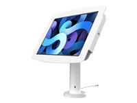 Compulocks Space iPad Pro 11-inch Rise Enclosure Kiosk 8"/20cm - Monteringssæt (indelukke, pælstander) - for tablet - højglansaluminium - hvid - skærmstørrelse: 11" - for Apple 11-inch iPad Pro (1. generation, 2. generation, 3. generation, 4. generation) TCDP01211SENW