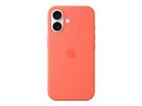Apple - Bagsidecover til mobiltelefon - MagSafe-kompatibilitet - silicone - mandarin - for iPhone 16 MDGN4ZM/A