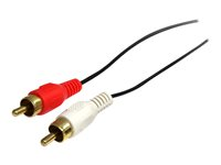 StarTech.com 3 ft Stereo Audio Cable - 3.5mm Male to 2x RCA Male - heaDPhone jack to RCA - Mini jack to RCA - 3.5mm to RCA (MU3MMRCA) - Audiokabel - mini-phone stereo 3.5 mm han til RCA x 2 han - 92 cm - sort - for P/N: HD202A, ST121HDBTSC, ST12MHDLAN4R, ST12MHDLNHK, ST12MHDLNHR, ST222HDBT, VID2HDCON2 MU3MMRCA