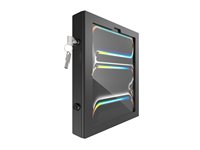 Compulocks iPad Pro M4 13" (2024), Apex Enclosure Tablet Printer Kiosk - Stativ - kioskstil - for printer/tablet - låsbar - højglansaluminium - sort - skærmstørrelse: 13" - monteringsgrænseflade: 100 x 100 mm - disk, fritstående - for Apple 13-inch iPad Pro (M4) PK0113PAPX4B