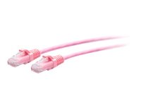 C2G 7ft (2.1m) Cat6a Snagless Unshielded (UTP) Slim Ethernet Network Patch Cable - Pink - Patchkabel - RJ-45 (han) til RJ-45 (han) - 2.1 m - 4.8 mm - UTP - CAT 6a - formet, knastfri - pink C2G30198