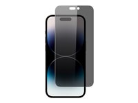 Screenor Privacy 360 - Skærmbeskytter for mobiltelefon - glas - rammefarve sort - for Apple iPhone 15, 16 15054