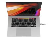 Compulocks Ledge Lock Adapter for MacBook Pro 16" (2019) with Keyed Cable Lock - Adapter til låsning af slot for sikkerhed - sølv - med kabellås med nøgle - for Apple MacBook Pro 16" (Late 2019) MBPR16LDG01KL