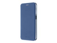 Insmat Exclusive - Flipomslag til mobiltelefon - termoplastisk polyuretan (TPU), pap+papir, polyurethan - elektrisk blå - for Samsung Galaxy A15, A15 5G 650-3226