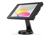 Compulocks iPad 10th-11th (A16) Gen Swell Enclosure Mast Counter Stand - Black - Monteringssæt (indelukke, stativ) - for tablet - låsbar - stål, aluminium - sort - skærmstørrelse: 10.9" - på disk, vægmonterbar - for Apple 10.9-inch iPad (10. generation) 333B209SWLB