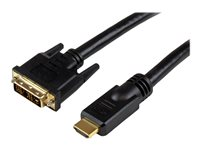 StarTech.com 3m High Speed HDMI Cable to DVI Digital Video Monitor - Adapterkabel - HDMI han til DVI-D han - 3 m - sort HDDVIMM3M