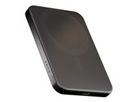 ZENS Pro 1 - Trådløs power bank - tynd - 5000 mAh - 15 Watt - på kabel: USB-C - sort ZEPP05B/00