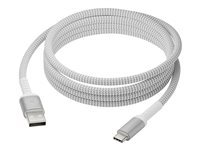 dbramante1928 re-charge - USB-kabel - USB (han) til 24 pin USB-C (han) - USB 2.0 - 2.5 m - flettet kabel, op til 36 W strømtransfer, 100 % genbrugt plastik CB25ACGR7118