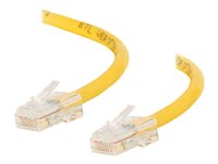 C2G Cat5e Non-Booted Unshielded (UTP) Network Patch Cable - Patchkabel - RJ-45 (han) til RJ-45 (han) - 3 m - UTP - CAT 5e - strenget, uniboot - gul 83104