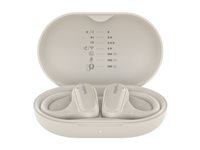 Belkin SoundForm ClearFit - Ægte trådløse øretelefoner med mik. - åbent øre - over øret-montering - Bluetooth - sand AUC013CTSA