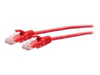 C2G 7ft (2.1m) Cat6a Snagless Unshielded (UTP) Slim Ethernet Network Patch Cable - Red - Patchkabel - RJ-45 (han) til RJ-45 (han) - 2.1 m - 4.8 mm - UTP - CAT 6a - knastfri, formet - rød C2G30163
