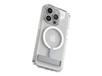 Zagg Crystal Palace - Bagsidecover til mobiltelefon - MagSafe-kompatibilitet - klart klik - for Apple iPhone 15 Pro 702312622