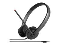 Lenovo Stereo Analog Headset - Headset - på øret - kablet 4XD0K25030