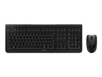 CHERRY DW 3000 - Sæt med mus og tastatur - trådløs - 2.4 GHz - USA - sort JD-0710EU-2
