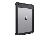 NutKase - Beskyttende kasse til tablet - grov - polykarbonat, forstærket termoplastik, termoplastisk polyuretan (TPU) - sort, klar - for Apple 10.2-inch iPad (7. generation) NK371B-EL