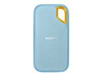 SanDisk Extreme Portable V2 - SSD - krypteret - 4 TB - ekstern (bærbar) - USB 3.2 Gen 2 (USB-C stikforbindelse) - 256-bit AES - himmelblå SDSSDE61-4T00-G25B