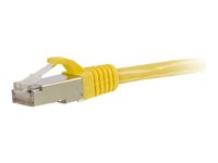 C2G Cat5e Booted Shielded (STP) Network Patch Cable - Patchkabel - RJ-45 (han) til RJ-45 (han) - 3 m - STP - CAT 5e - formet - gul 83812