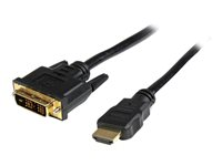 StarTech.com 2m High Speed HDMI Cable to DVI Digital Video Monitor - Adapterkabel - HDMI han til DVI-D han - 2 m - sort HDDVIMM2M