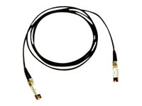 Cisco SFP+ Copper Twinax Cable - Direkte påsætning-kabel - SFP+ til SFP+ - 3 m - dobbelt-axial - SFF-8436/IEEE 802.3ae - for 250 Series; Catalyst 2960, 2960G, 2960S, ESS9300; Nexus 93180, 9336, 9372; UCS 6140, C4200 SFP-H10GB-CU3M=