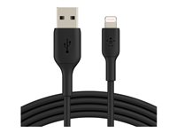 Belkin BoostCharge - Lightning-kabel - Lightning han til USB han - 1 m - sort CAA001BT1MBK