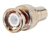 C2G - Videoadapter - RCA hun til BNC han - guld 80410
