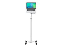 Compulocks Universal Invisible Mount Medical Rolling Cart Extended - Stativ - for notebook / tablet - hvid - gulvstående MCRSTDEXWSMP01W