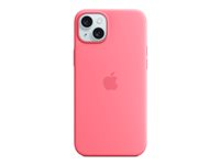 Apple - Bagsidecover til mobiltelefon - MagSafe-kompatibilitet - silicone - pink - for iPhone 15 Plus MWNE3ZM/A