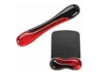 Kensington Duo Gel Mouse Pad Wrist Rest - Musemåtte med håndledsstøtte - sort, rød - TAA-kompatibel 62402