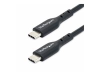StarTech.com 13ft (4m) USB-C Charging Cable, USB C Cable, 60W 3A PD - USB-kabel - 24 pin USB-C (han) til 24 pin USB-C (han) - USB 2.0 - 5 / 9 / 12 / 15 / 20 V - 3 A - 4 m - USB Power Delivery (60W), passivt - sort USB2CC4MBKE