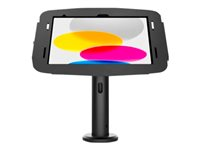 Compulocks iPad 10th-11th (A16) Gen Space Enclosure Tilting Stand 8" Black - Monteringssæt (indelukke, pælstander) - for tablet - kiosk - låsbar - højglansaluminium - sort - skærmstørrelse: 10.9" - overflademonterbar - for Apple 10.9-inch iPad (10. generation) TCDP01209IPDSB