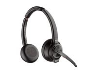 HP Poly Savi 8220-M Office - Savi 8200 series - headset - på øret - DECT / Bluetooth - trådløs - aktiv støjfjerning - sort - Certified for Microsoft Teams, Google Meet Certified, Works With Chromebook Certified 8D3H8AA#ABB