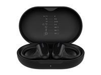 Belkin SoundForm ClearFit - Ægte trådløse øretelefoner med mik. - åbent øre - over øret-montering - Bluetooth - sort AUC013CTBK