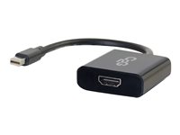 C2G Mini DisplayPort to HDMI Active Adapter Converter 4K UHD - Black - Videoadapter - Mini DisplayPort han til HDMI hun - tripel-afskærmet - sort - 4K support 84307