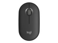 Logitech Pebble Mouse 2 M350s - Mus - optisk - 3 knapper - trådløs - Bluetooth 5.2 LE - tonal grafit 910-007015