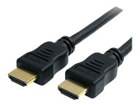 StarTech.com 3m High Speed HDMI Cable w/ Ethernet Ultra HD 4k x 2k - HDMI-kabel med Ethernet - HDMI han til HDMI han - 3 m - sort HDMM3MHS