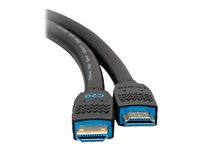 C2G 25ft Performance Series Premium High Speed HDMI Cable - 4K 60Hz In-Wall - Premium High Speed - HDMI-kabel - HDMI han til HDMI han - 7.62 m - sort C2G50196