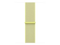 Apple - Løkke for smart watch - 42mm - 130 - 200 mm - neongul - for Watch Hermès Series 7, Hermès Series 9, SE 3, Series 10, Series 11, Series 8, Series 9 MFFF4ZM/A
