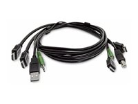 StarTech.com - Adapterkabel - TAA-kompatibel - HDMI, USB Type A, 3,5 mm audiostik han til HDMI, USB Type B, 3,5 mm audiostik han - 3 m SK2HDMMKVM10-TAA