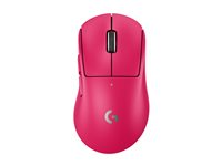 Logitech G PRO X SUPERLIGHT 2 DEX - Mus - ergonomisk - højrehåndet - optisk - 5 knapper - trådløs, kablet - 2.4 GHz, USB - pink 910-007373