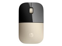 HP Z3700 - Mus - blå LED - trådløs - 2.4 GHz - trådløs modtager (USB) - guld X7Q43AA