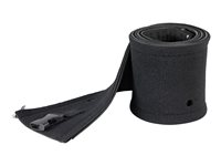 StarTech.com 40" (1m) Neoprene Cable Management Sleeve with Zipper & Buckle, 1.2" (3cm) Diameter, Computer/PC Power/Network/AV Cord Cover/Manager, Flexible Cable Organizer Wrap, Black - Cable Manager Sleeve (WKSTNCMZP) - Kabeladministrationshylster - sort - 1 m WKSTNCMZP