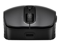 HP 695 - Mus - Qi-Charging - 7 knapper - trådløs - Bluetooth - sort 8F1Y4AA