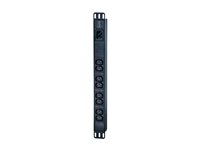 APC Easy Basic Rack PDU EPDU1016B - Strømfordelingsenhed (rackversion) - AC 200/208/230 V - 3680 VA - input: IEC 60320 C20 - output-stikforbindelser: 8 (power IEC 60320 C13) - 1U - 2.5 m ledning - sort - for P/N: AR106V, SCL400RMJ1U, SCL500RMI1UC, SCL500RMI1UNC, SMTL1000RMI2UC, SMTL750RMI2UC EPDU1016B