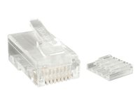 StarTech.com Cat 6 RJ45 Stranded Modular Plug Connector - 50 Pack (CRJ45C6STR50) - Netværk-konnektor - RJ-45 (han) - CAT 6 - strenget - klar (pakke med 50) - for P/N: R300WN22MO5E, R300WN22MO5G, R300WN22MOD, R300WN22MOD5, R300WN22ODE, R300WN22ODG CRJ45C6STR50