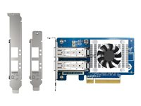 QNAP QXG-25G2SF-CX6 - Netværksadapter - PCIe 4.0 x8 lavprofil - 25 Gigabit SFP28 x 2 - for QNAP TS-H2490FU QXG-25G2SF-CX6